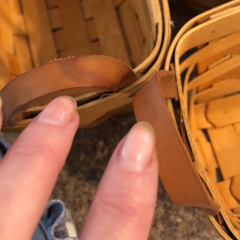 Bundle of 4 Longaberger Baskets Including Collectors Club Membership Basket - Picture 16 of 17